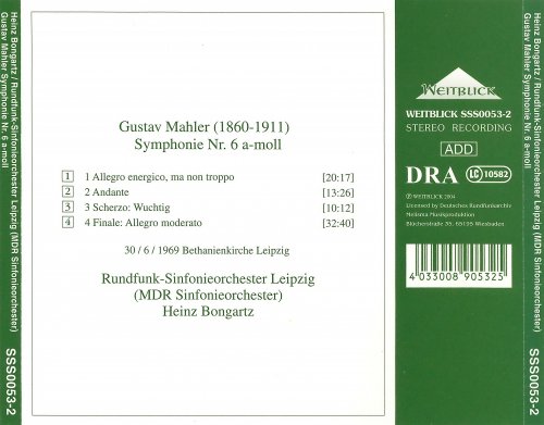 Rundfunk-Sinfonieorchester Leipzig, Heinz Bongartz - Mahler: Symphonie Nr. 6 a-moll (2004)