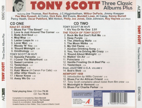 Tony Scott - Three Classic Albums Plus (2013)