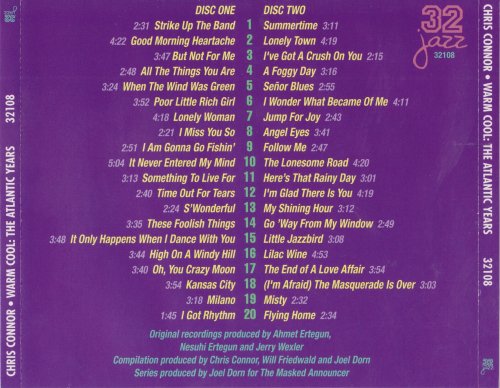 Chris Connor - Warm Cool: The Atlantic Years (1999) CD Rip