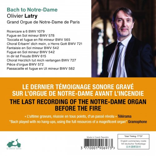 Olivier Latry - Bach to Notre-Dame (2024) [Hi-Res] [Dolby Atmos]