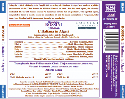 Alberto Zedda - Rossini: L'Italiana in Algeri (2010)