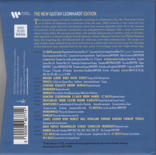 Gustav Leonhardt - The New Gustav Leonhardt Edition (Box-Set 35CDs) (2022)