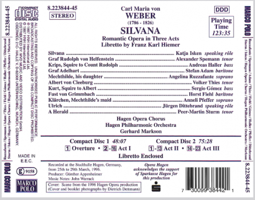 Gerhard Markson - Weber: Silvana (1997)
