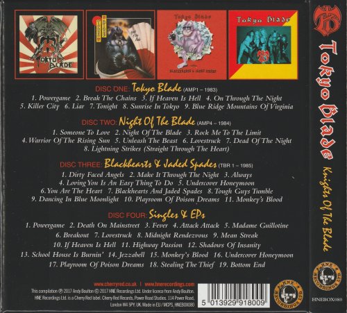 Tokyo Blade - Knights Of The Blade (2017) [4CD Box Set]