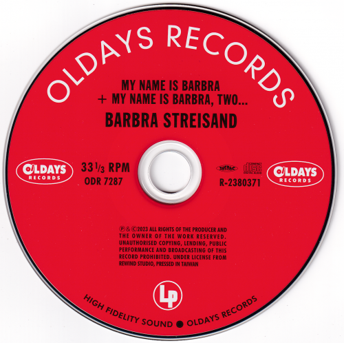 Barbra Streisand - My Name Is Barbra + My Name Is Barbra, Two... (2023)