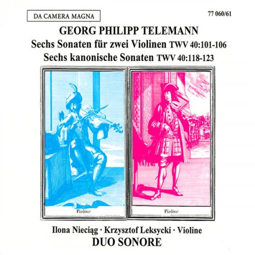 Duo Sonore - Georg Philipp Telemann: 6 Sonatas for 2 Violins, 6 Canonic Sonatas (2025)