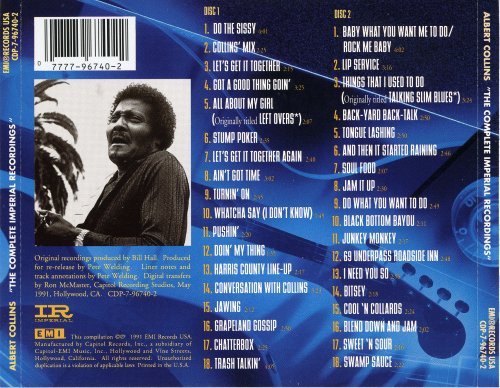 Albert Collins - The Complete Imperial Recordings (1991)