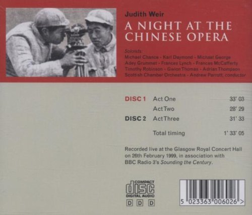 Scottish Chamber Orchestra, Andrew Parrott - Judith Weir: A Night at the Chinese Opera (Live) (2012)