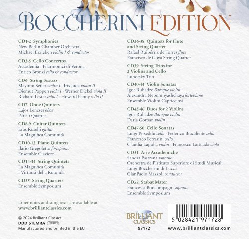 VA - Luigi Boccherini: Boccherini Edition (52CD Box Set) (2024)