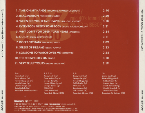 Jimmy Scott - Very Truly Yours (Remastered 2019) [Hi-Res]