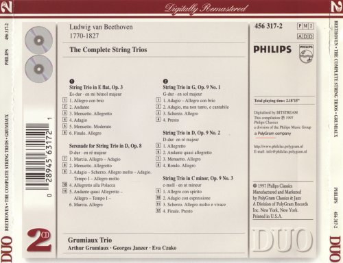 Grumiaux Trio - Beethoven: The Complete String Trios (1997)