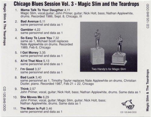 Magic Slim & The Teardrops - The 1987 WC Handy Blues Award Winner (1998)
