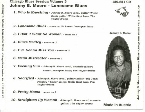 Johnny B. Moore With The Westside All Stars – Lonesome Blues: Chicago Blues Session Vol. 5 (1998)