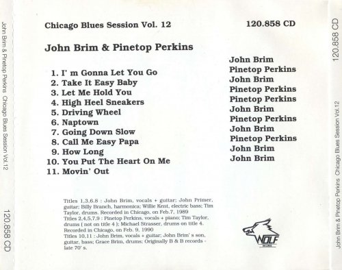 John Brim & Pinetop Perkins - Chicago Blues Session Vol. 12 (1998)