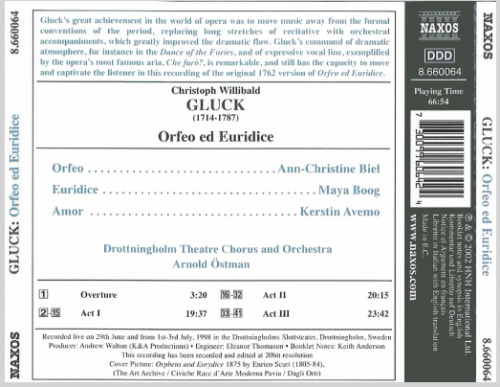Arnold Östman - Gluck: Orfeo Ed Euridice (2002)