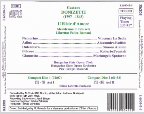 Pier Giorgio Morandi - Donizetti: Elisir D'Amore (L') (1996)