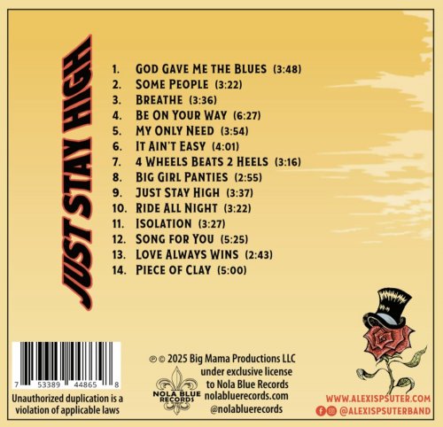 The Alexis P. Suter Band - Just Stay High (2025)