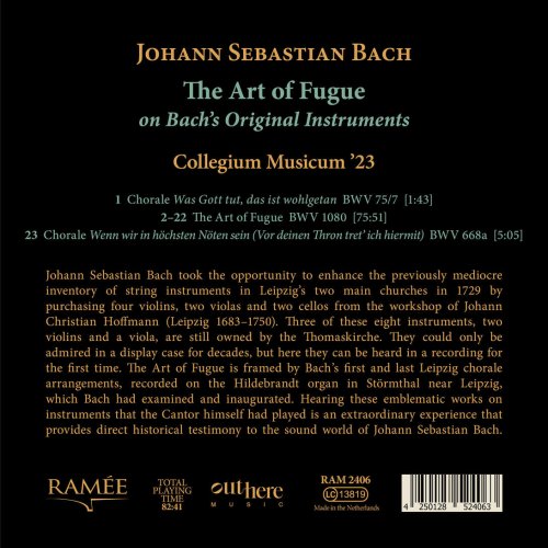 Collegium Musicum '23 - J. S. Bach: The Art of Fugue on Bach's Original Instruments (2025) [Hi-Res]