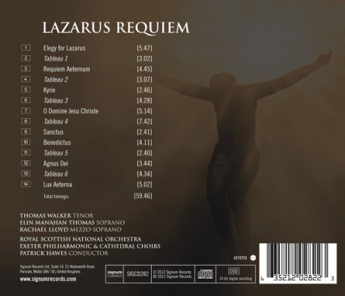 Exeter Philharmonic Choir, Exeter Cathedral Choir, Royal Scottish National Orchestra - Lazarus Requiem (2012) [Hi-Res]