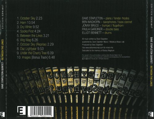 Dave Stapleton Quintet - Between The Lines (2010)