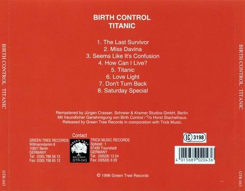 Birth Control - Titanic (1978) CD Rip