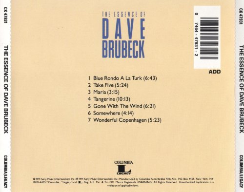 Dave Brubeck - The Essence Of Dave Brubeck (1991)