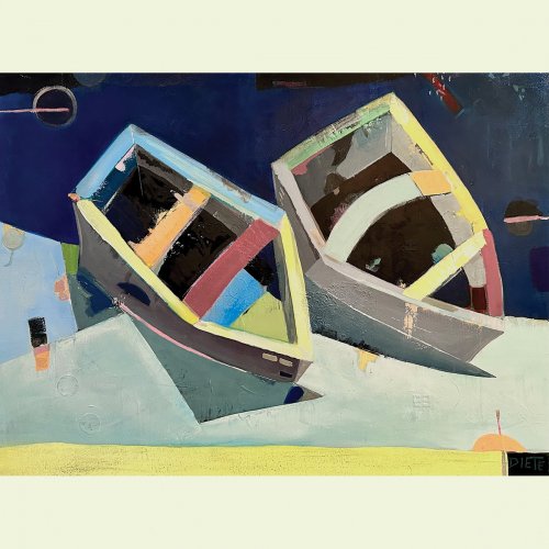 Donald WG Lindsay - Two Boats Under the Moon (2025)