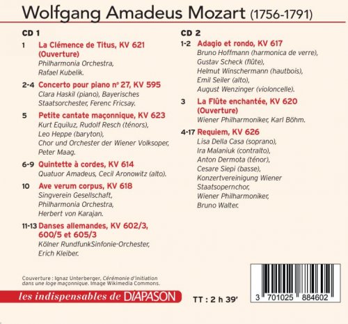 Peter Maag, Herbert von Karajan, Erich Kleiber, Karl Böhm, Bruno Walter - Mozart, la dernière année (Les indispensables de Diapason) (2025)