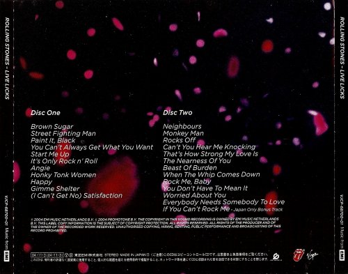 The Rolling Stones - Live Licks (2004) [Japanese Edition]