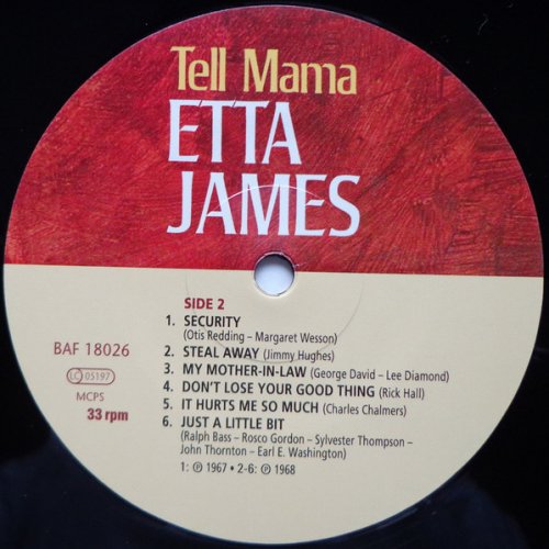 Etta James - Tell mama (2014 reissue) LP