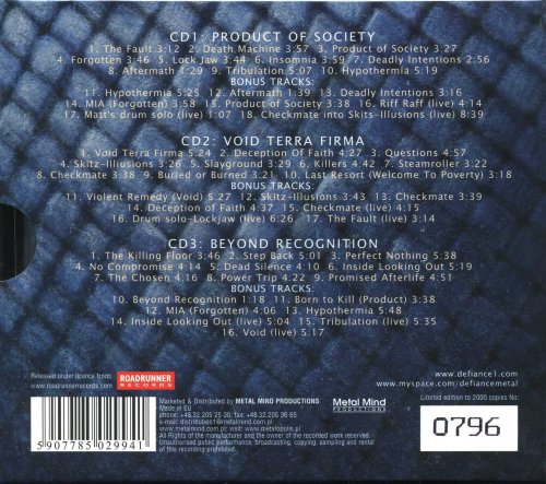 Defiance - Insomnia (2007) [3CD Box Set]