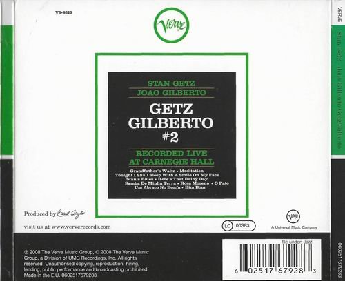 Stan Getz, Joao Gilberto - Getz / Gilberto #2 (1965) CD Rip