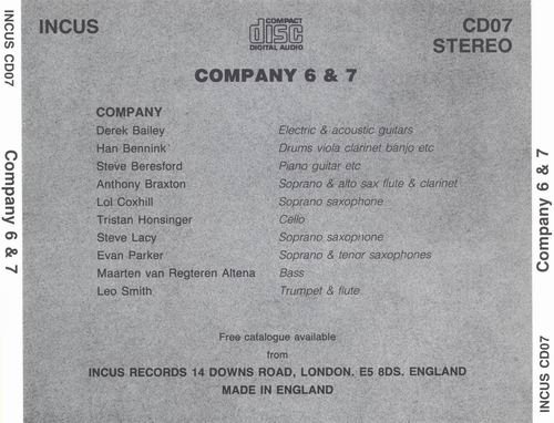 Company - Company 6 & 7 (1991)