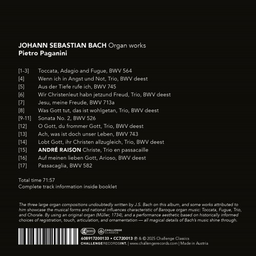 Pietro Paganini - J.S. Bach: Ach, Was Ist Doch Unser Leben? Organ Works (2025)