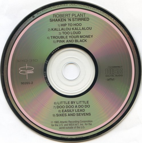 Robert Plant - Shaken 'N Stirred (1985) [Japanese Edition]