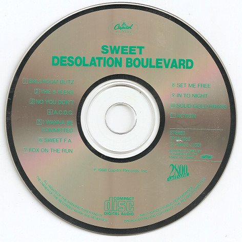The Sweet - Desolation Boulevard (1974) [1988 Japanese Edition]