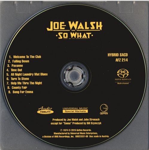Joe Walsh - So What (1974) [2015 DSD]