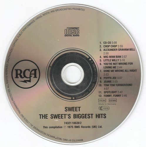 The Sweet - Biggest Hits (1975) [1992]