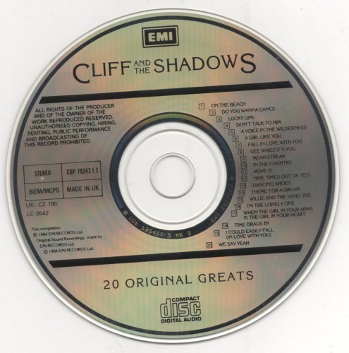 Cliff Richard & The Shadows - 20 Original Greats (1989)