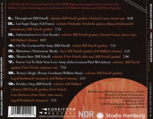 Michael Gibbs & The NDR Big Band - Play a Bill Frisell Set List (2015)