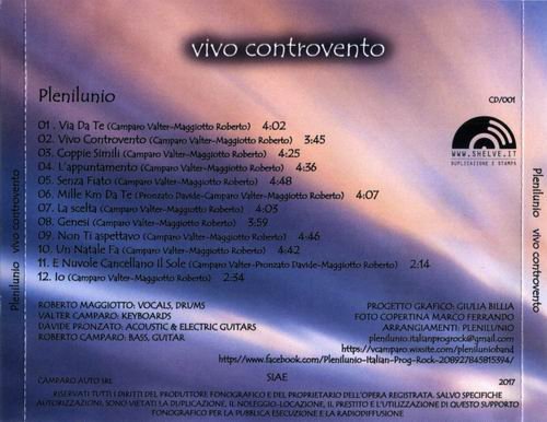 Plenilunio  - Vivo Controvento (2017)