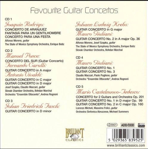 VA - Favourite Guitar Concertos (2007) [5CD Box Set]