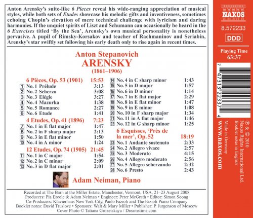 Adam Neiman - Arensky: Piano Music (2010)