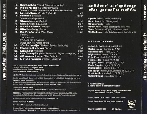 After Crying - De Profundis (1996)