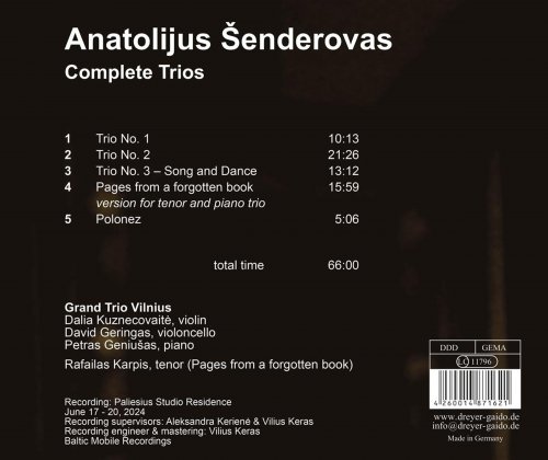 Grand Trio Vilnius, Rafailas Karpis - Šenderovas: Complete Trios (2025)