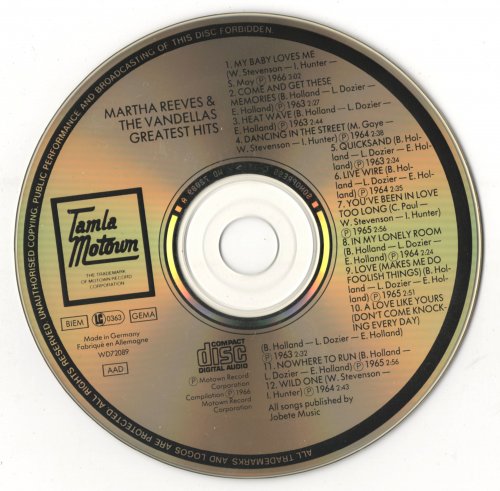 Martha Reeves & The Vandellas - Greatest Hits (1988)