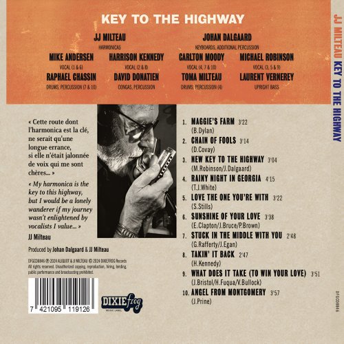 Jean-Jacques Milteau - Key To The Highway (2024) CD-Rip