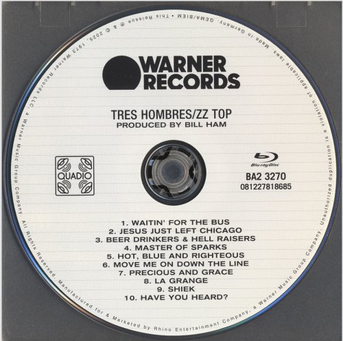 ZZ Top - Tres Hombres (1973) [2025 Quadio Mix] Hi-Res