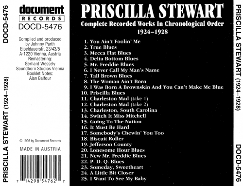 Priscilla Stewart - Complete Recorded Works (1924-1928) (1996)