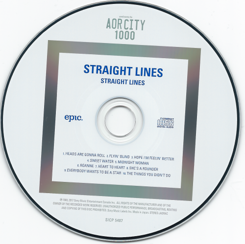 Straight Lines - Straight Lines (1980) [2017 AOR City 1000]